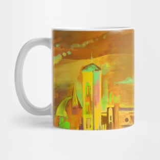 Florence Italy abstract digital painting Mug